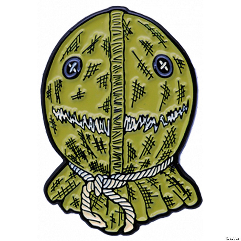 1 1/2 Trick r Treat Sam Burlap Face Full-Color Enamel Pin