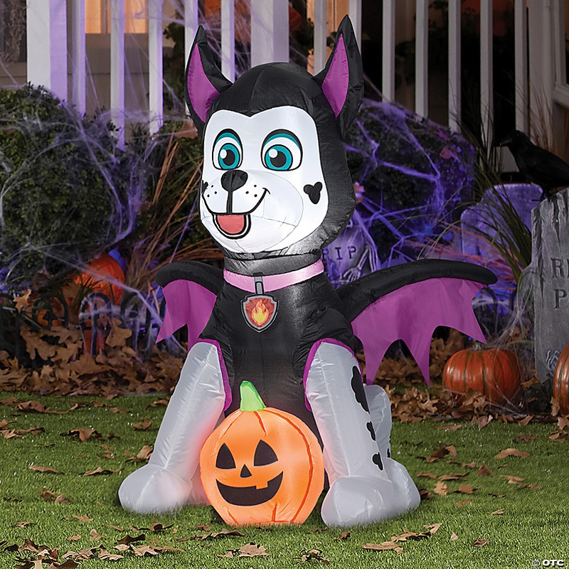 39 Blow-Up Inflatable PAW Patrol Marshal as Bat with Built-In LED Lights Outdoor Yard Decoration