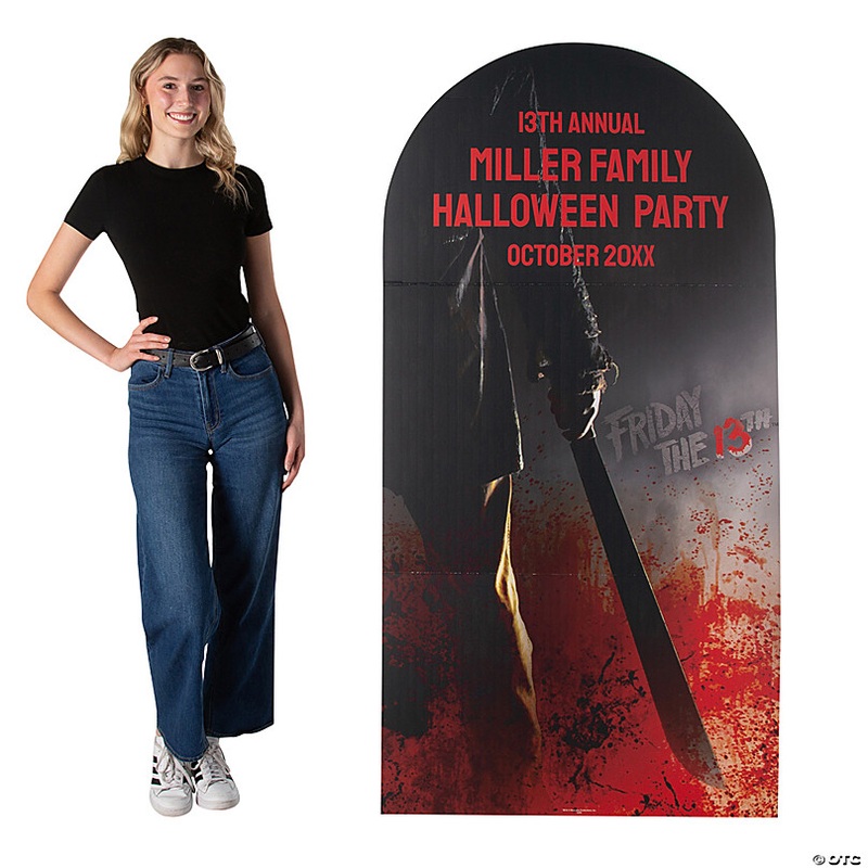 5 Ft. 10 Personalized Friday the 13th Life-Size Cardboard Cutout Stand-Up