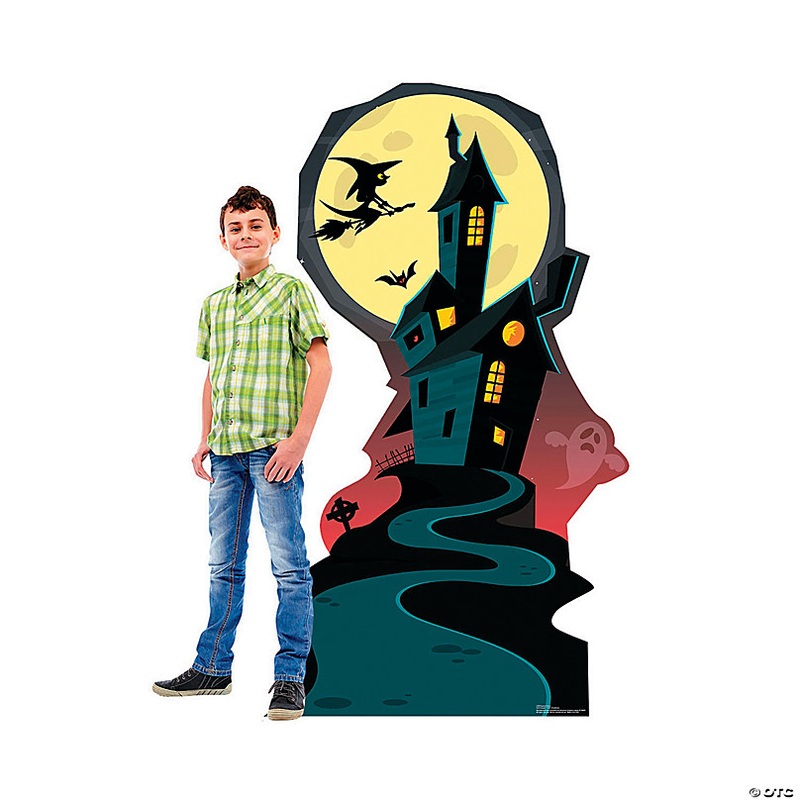 66 Haunted House Cardboard Cutout Stand-Up