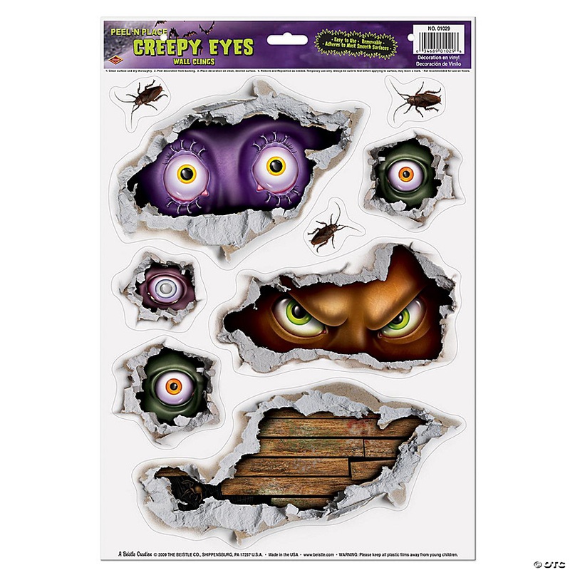 Beistle - Creepy Eyes Peel 'N Place - 12 Pack
