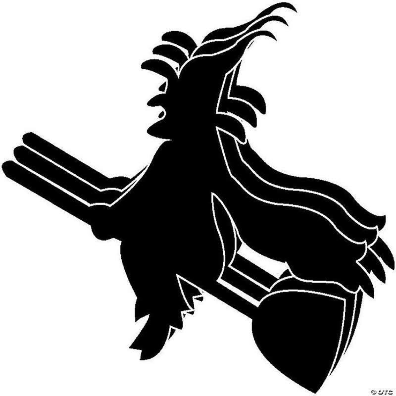 Creative Shapes Etc. - Small Single Color Creative Foam Craft Cut-outs - Witch