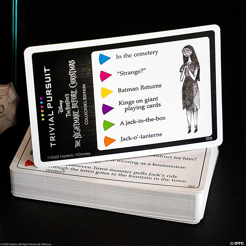 Nightmare Before Christmas Trivial Pursuit Board Game  Travel Edition