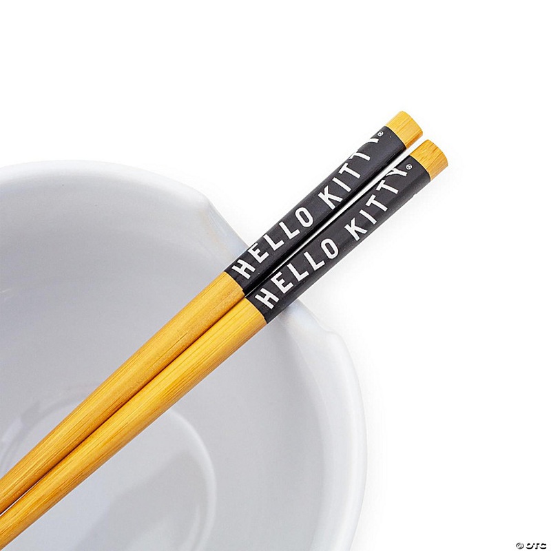 Sanrio Hello Kitty Witch 20-Ounce Ceramic Ramen Bowl and Chopstick Set