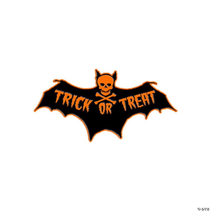 1 1/2 Toxictoons Trick-or-Treat Bat Full-Color Enamel Pin