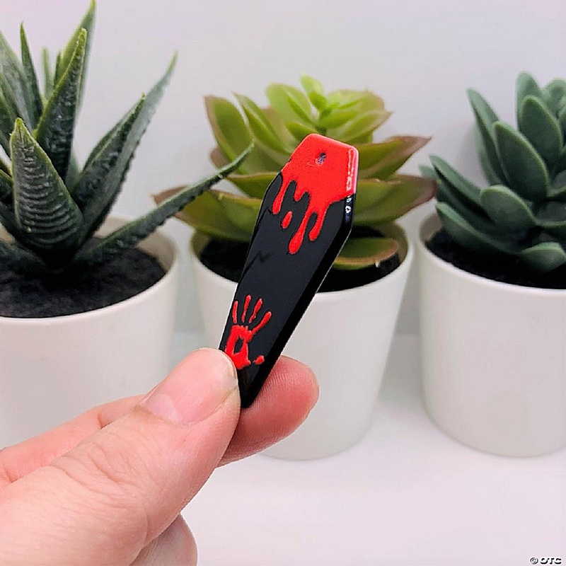 20 Pieces Black Coffin Charms