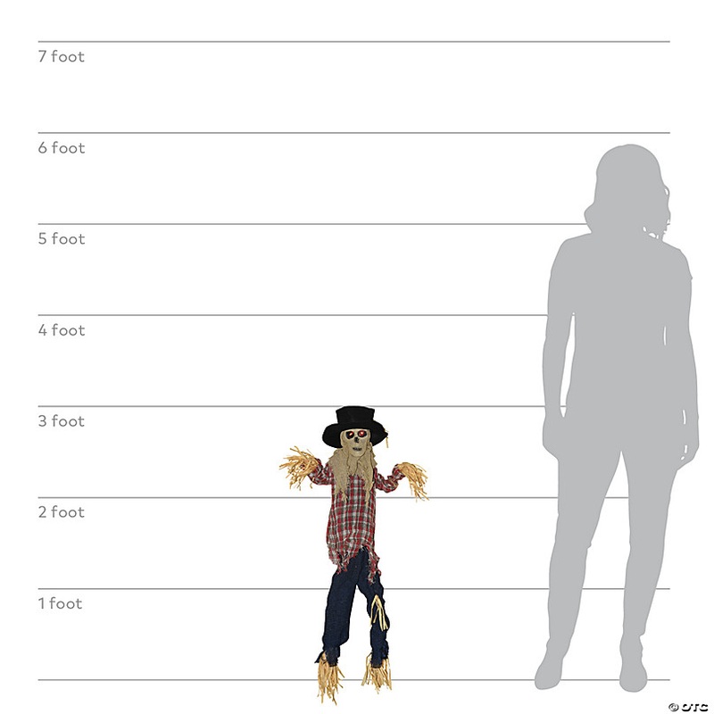 36 Hanging Animated Kicking Scarecrow Decoration