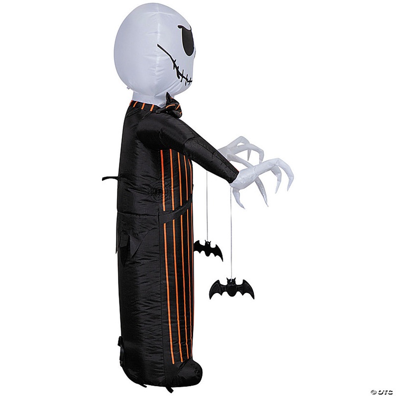 42 Airblown Inflatable Light-Up The Nightmare Before Christmas Jack Skellington with Orange Pinstripe Outdoor Decoration