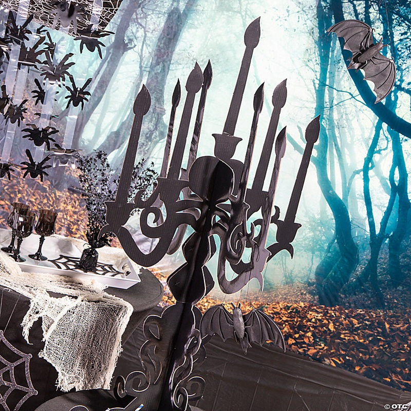 53 3D Masquerade Ball Candelabra Cardboard Stand-Up