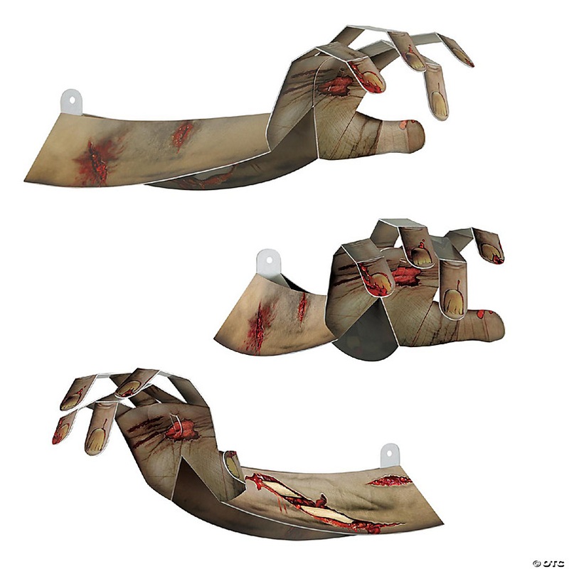 Beistle - 3-D Zombie Hands - 12 Pack