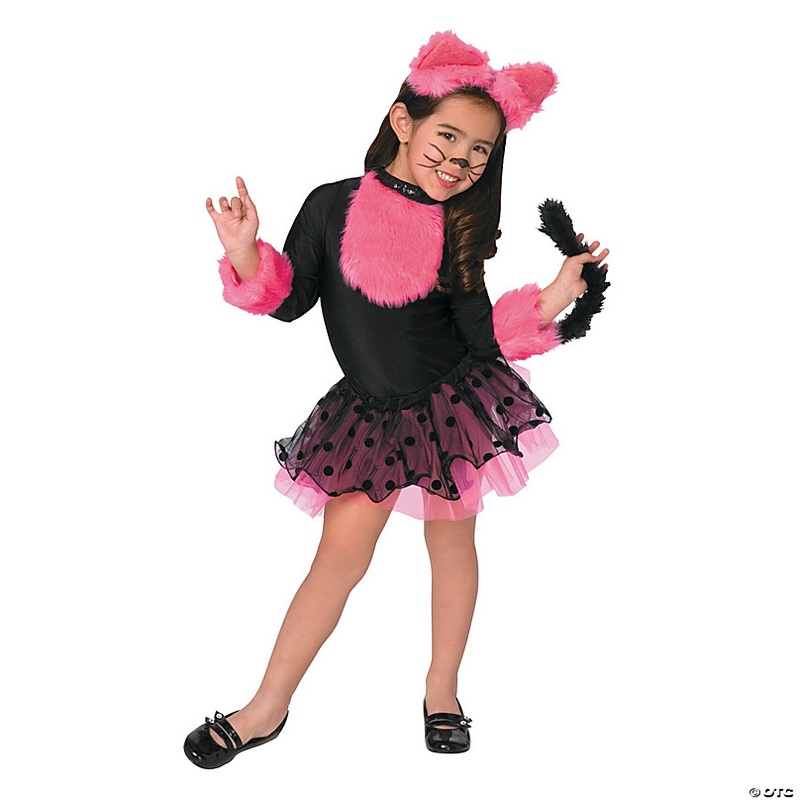 Girls Cutie Cat Costume - Large