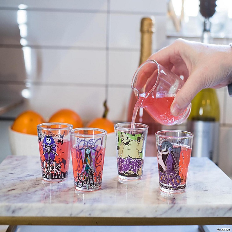 The Nightmare Before Christmas Characters 1.5-Ounce Mini Glasses  Set Of 4