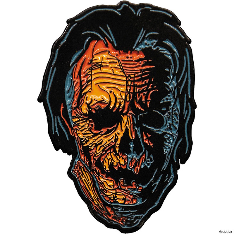 1 3/4 Candy Corn Jacob Atkins Character Face Full-Color Enamel Pin