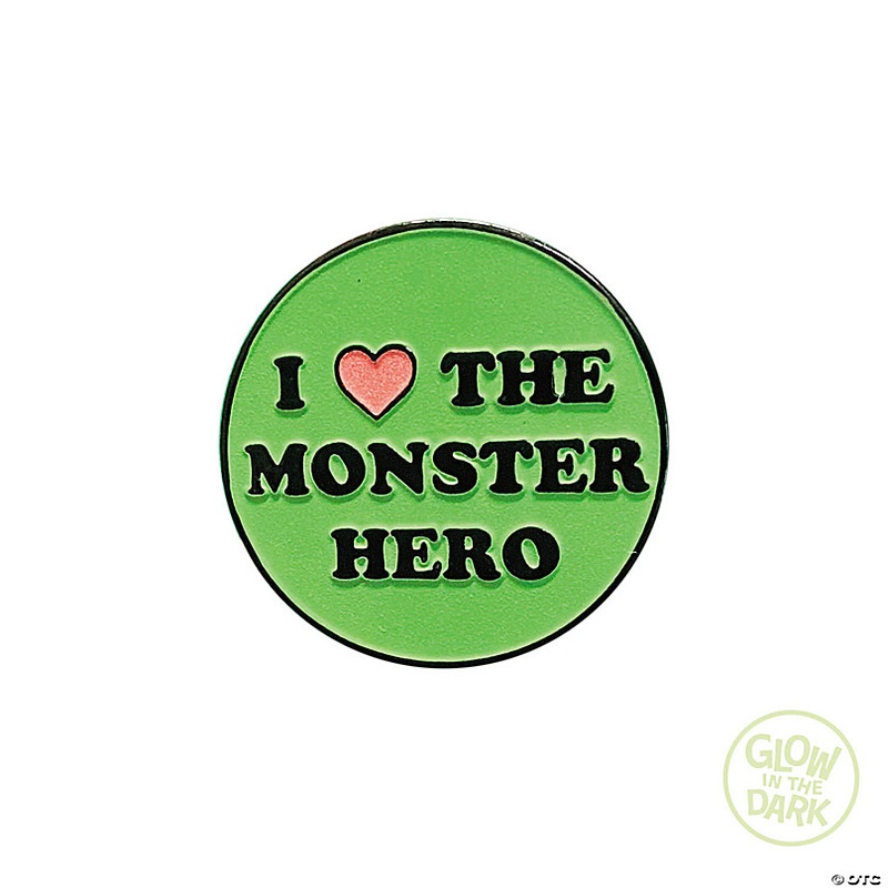 1 3/4 The Toxic Avenger I Love the Monster Hero Full-Color Enamel Pin