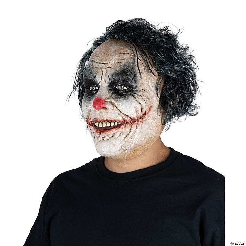 Adults Ghoulish Productions Clowns Lunatic Clown Overhead Latex Mask - One Size