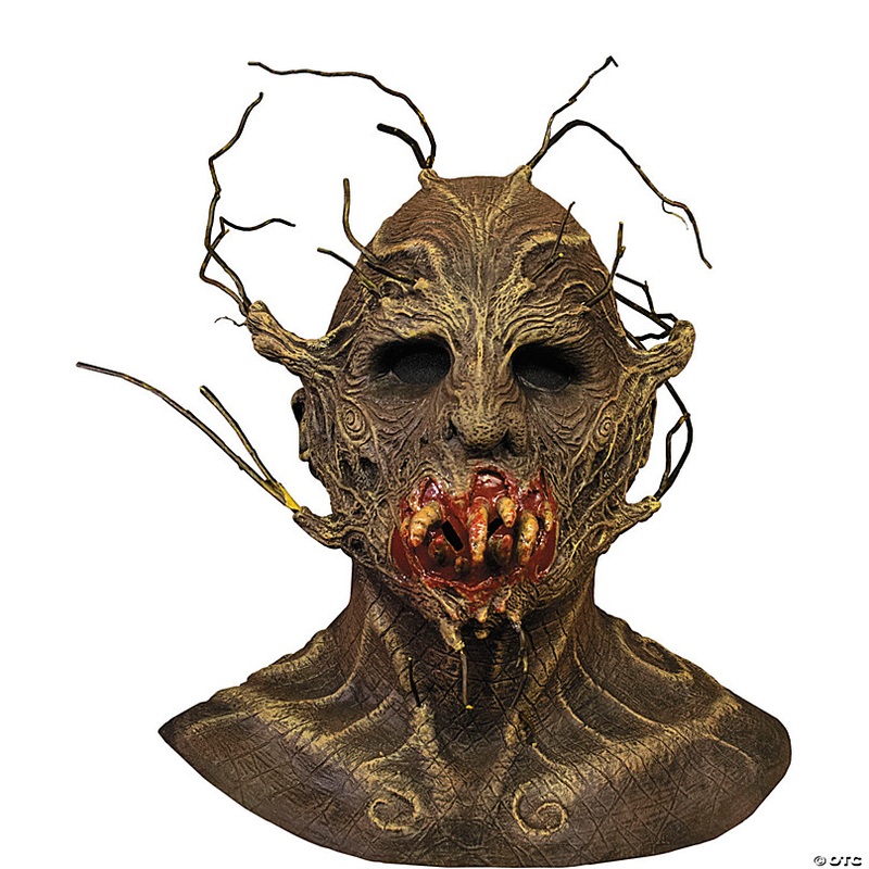 Adults The Terror of Hallow's Eve Scarecrow Overhead Mask - One Size