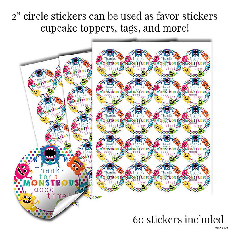 AmandaCreation Cute Monster Bash Sticker Bundle 429pc.