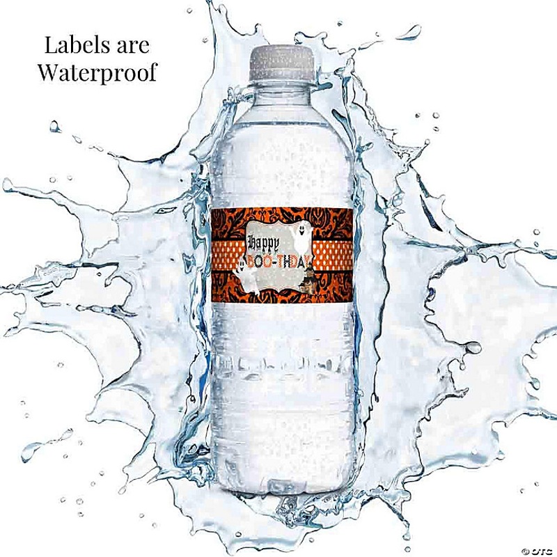 AmandaCreation Ghost Boo-thday Water Bottle Wrappers 20pcs.