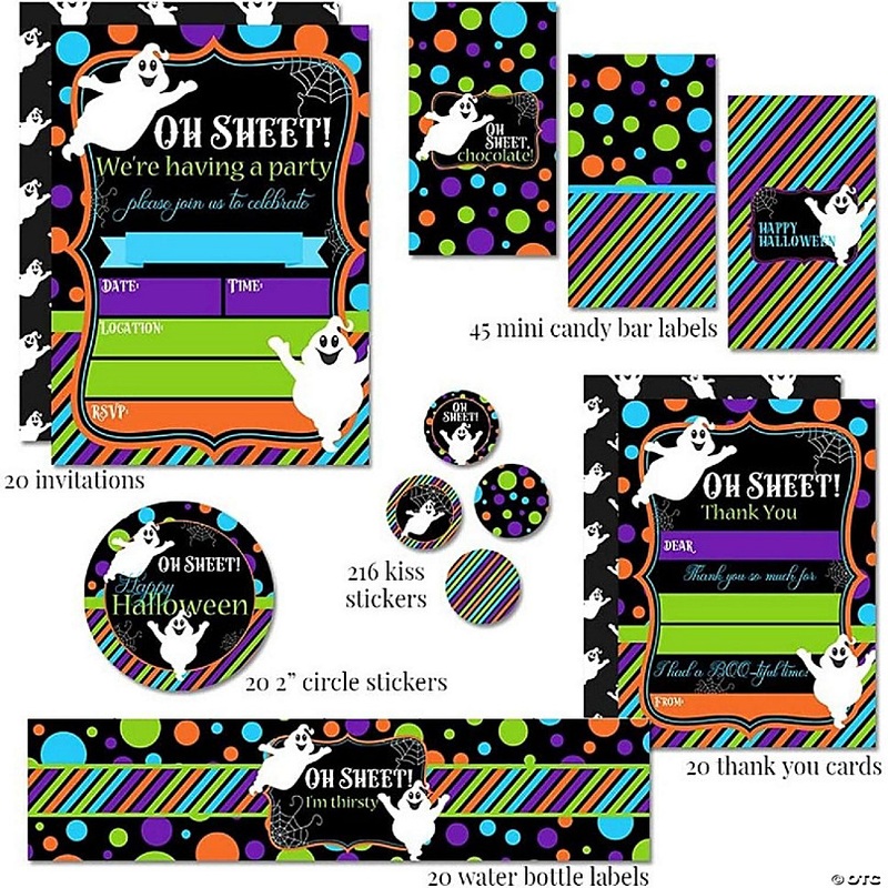 AmandaCreation Spooky Ghost Party Bundle 381pc.