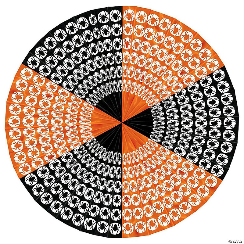 Beistle - Spider Jumbo Display Fan - 4 Pack