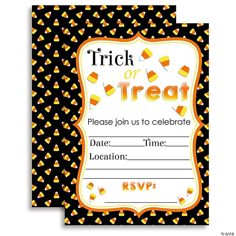 Candy Corn Invitations 40pc. by AmandaCreation