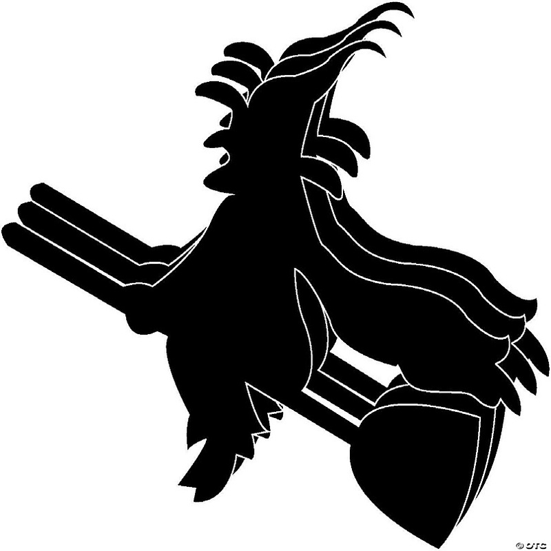 Creative Shapes Etc. - Large Single Color Creative Foam Craft Cut-outs - Witch