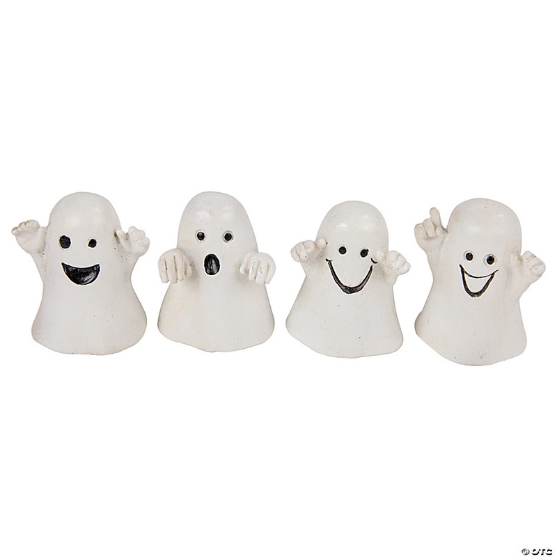 Set of 12 Mini Ghost Decorations 1.5