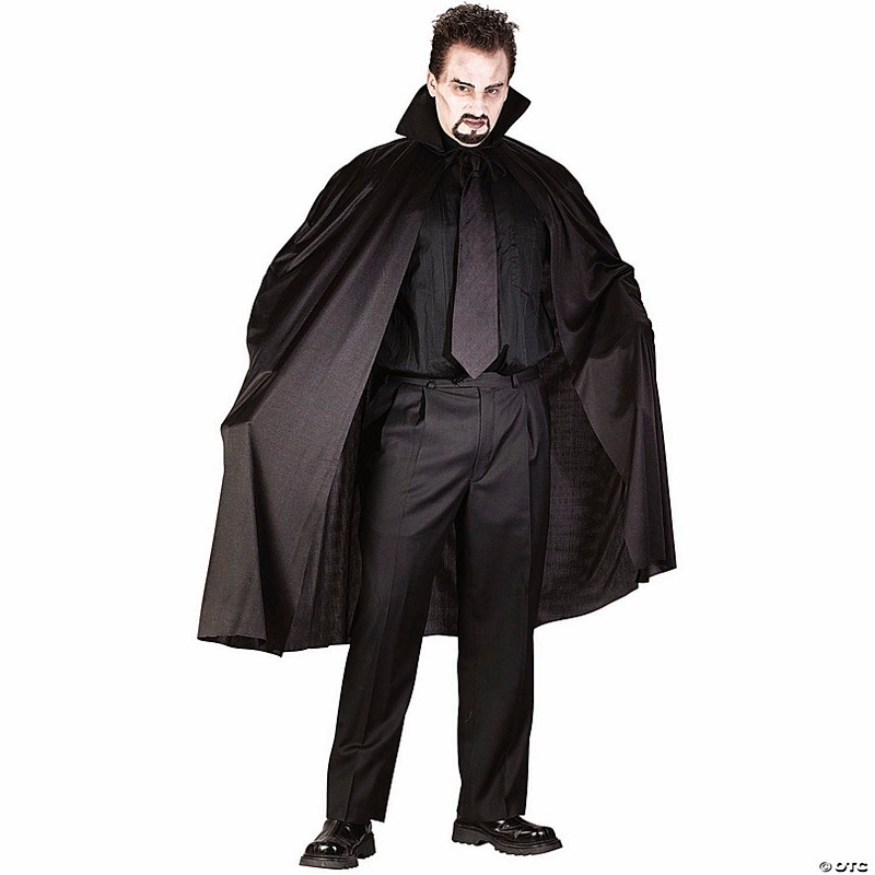 45 Adults Polyester Cape with Stand-Up Collar - One Size