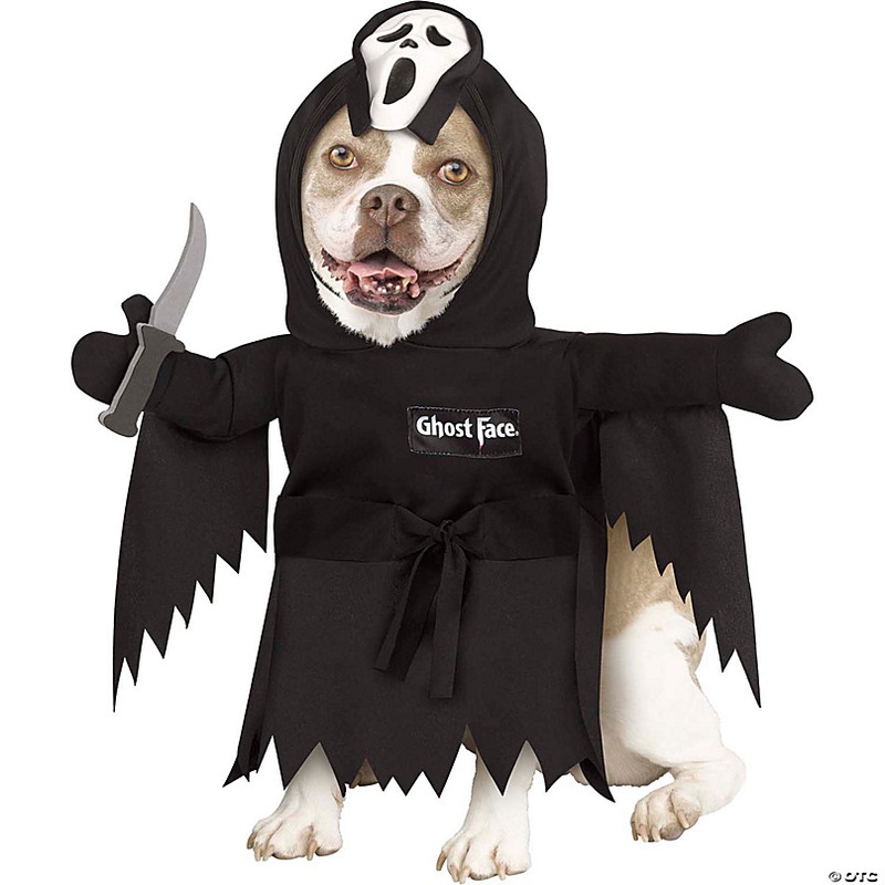 Ghost Face Pet Costume with Mask