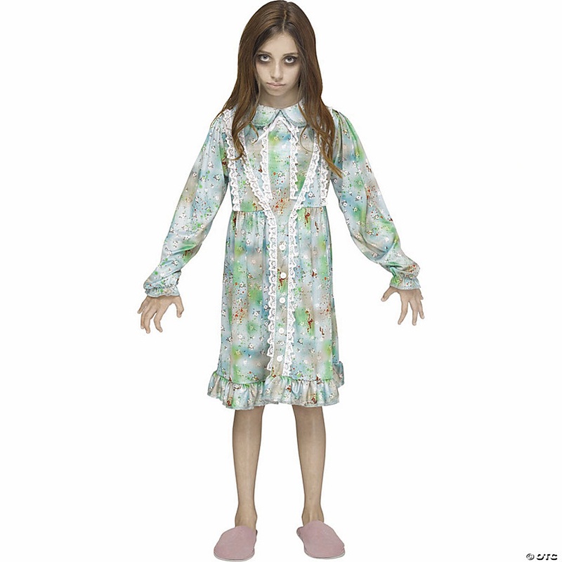 Girls Multicolored Polyester Nightmare Nightgown Costume
