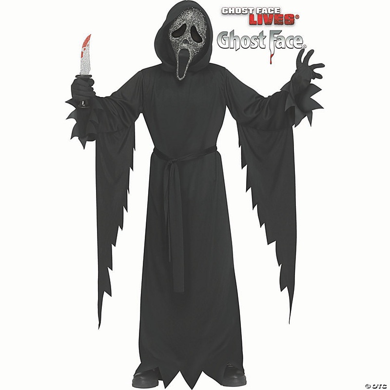 Kids Scream Ghost Face Gun Powder Costume