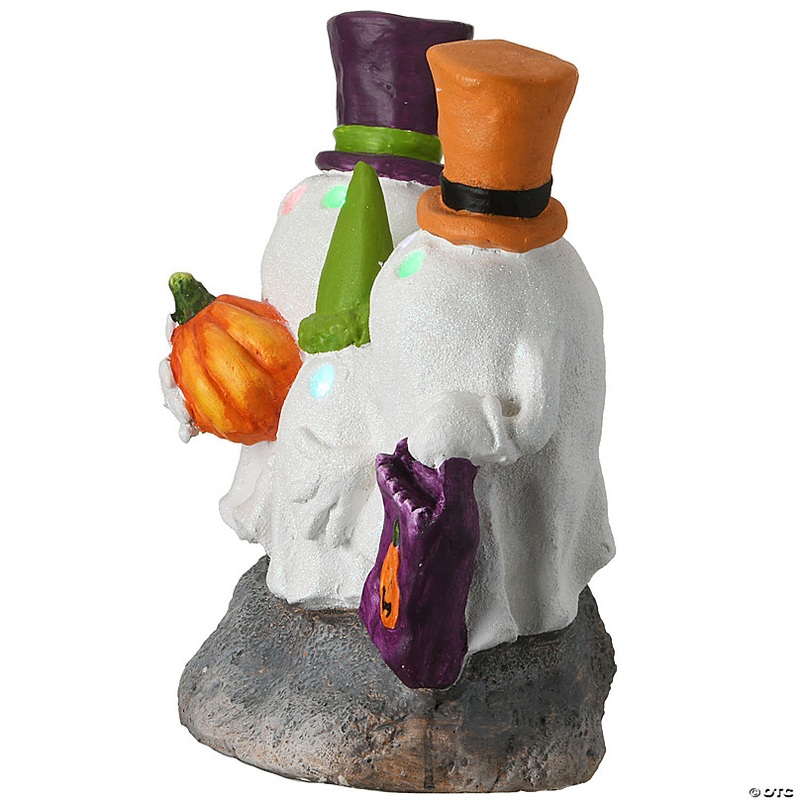 National Tree Company 15 in. Colorful Hats Ghost Trio with LED Light