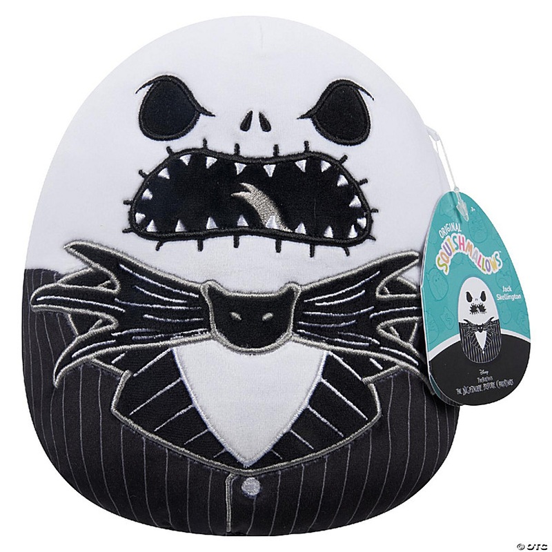 Squishmallows 8 Angry Jack Skellington - Nightmare Before Christmas - Official Kellytoy -Stuffed Animal Toy