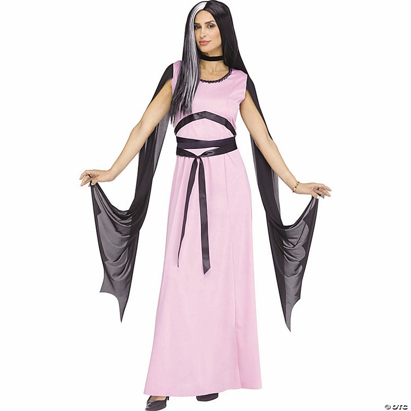 Womens Pink & Black Monster Mom Polyester Dress Costume