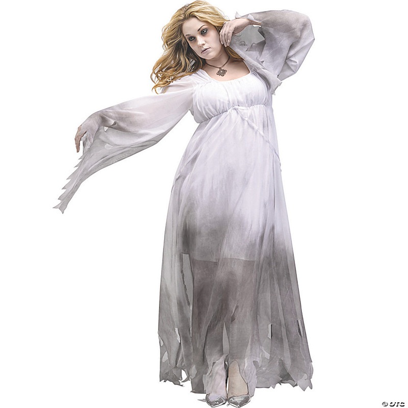 Womens Plus Size Gothic Ghost Costume