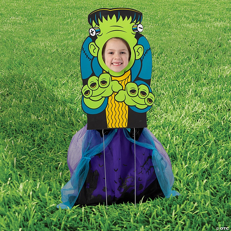 15 x 24 Green Monster Face Yard Sign