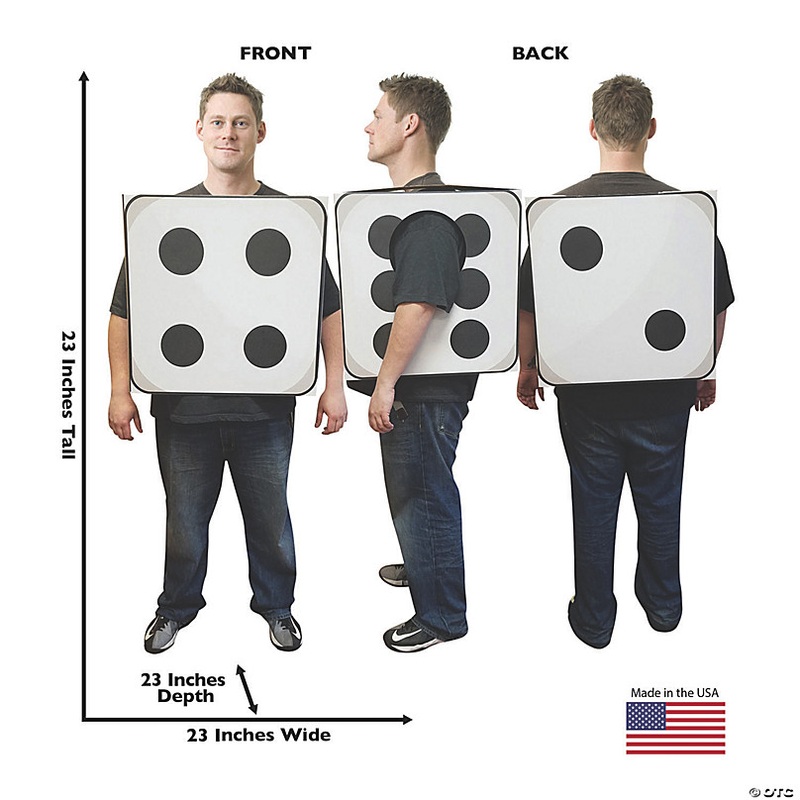 3D Dice Cardboard Costume