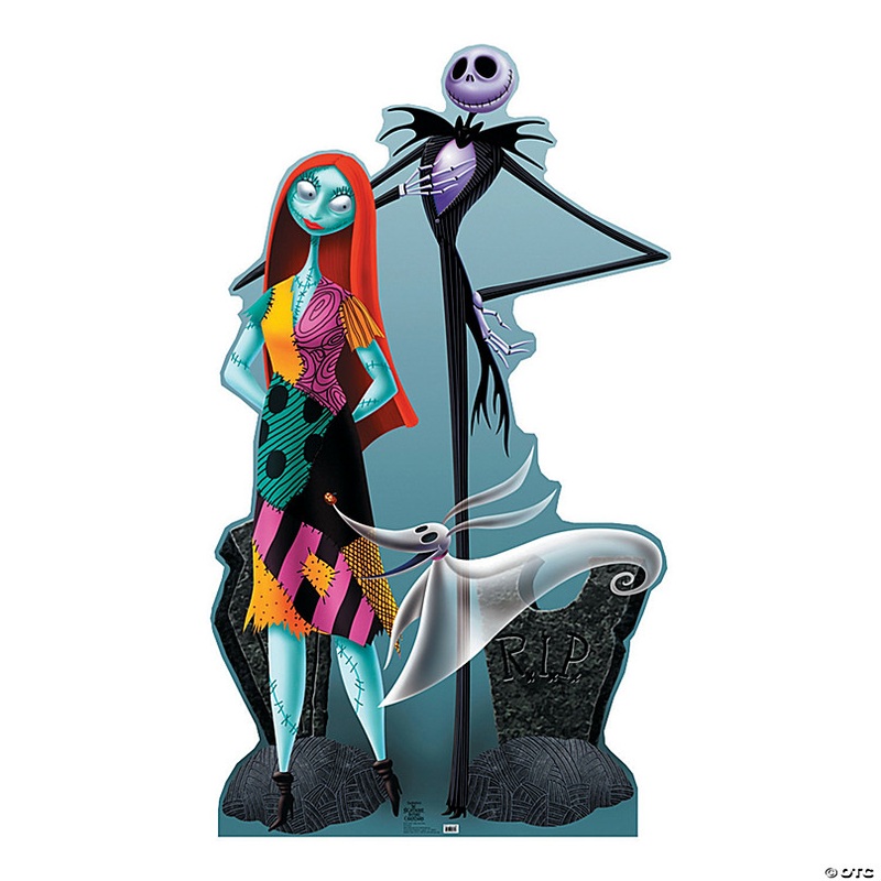 6 Ft. The Nightmare Before Christmas Jack, Sally & Zero Life-Size Cardboard Cutout Stand-Up