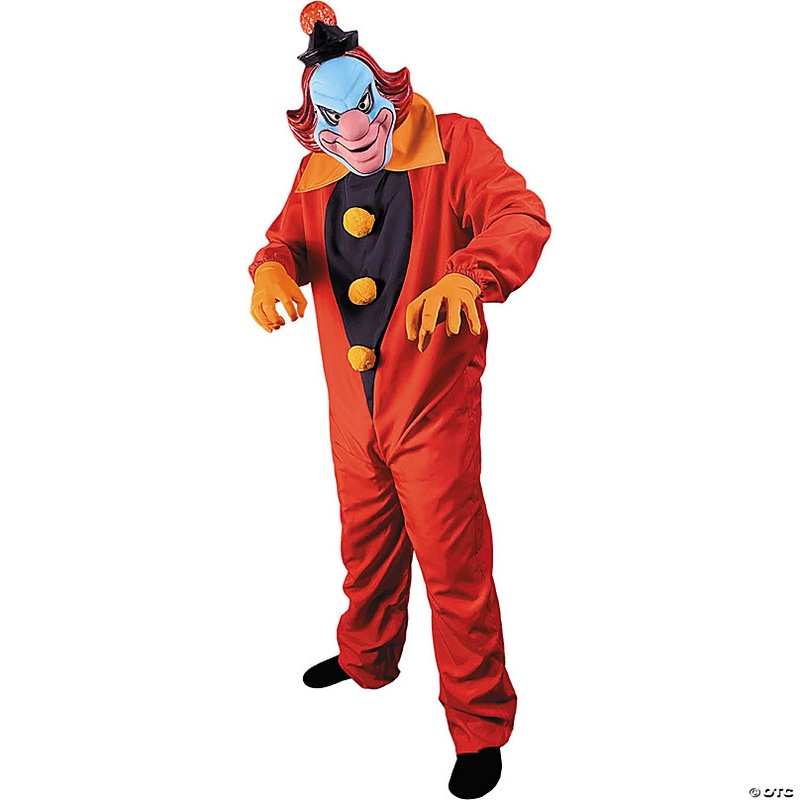 Adults Scooby-Doo! The Ghost Clown Costume and Mask - One Size