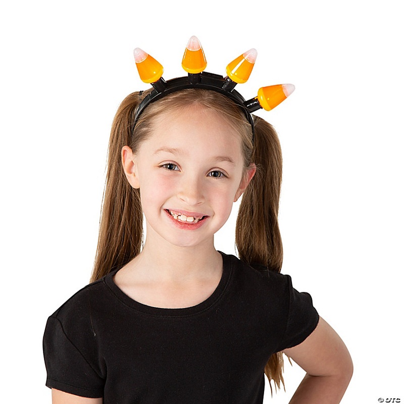 Candy Corn Light-Up Bulbs Head Boppers - 6 Pc.