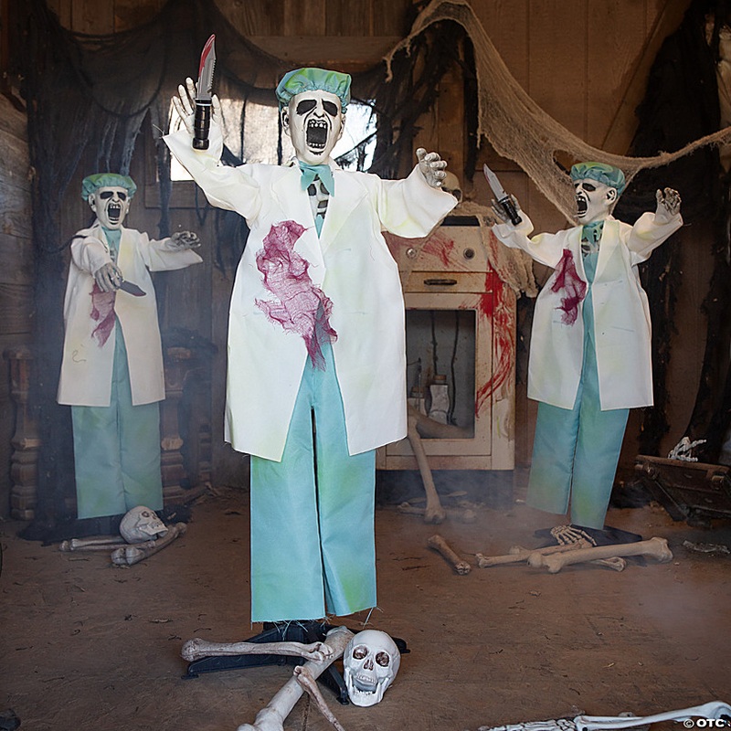 Creepy Doctor Yard Stakes - 3 Pc.