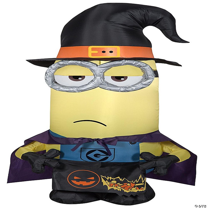 Gemmy Airblown Kevin as Witch Universal  3.5 ft Tall  Multicolored
