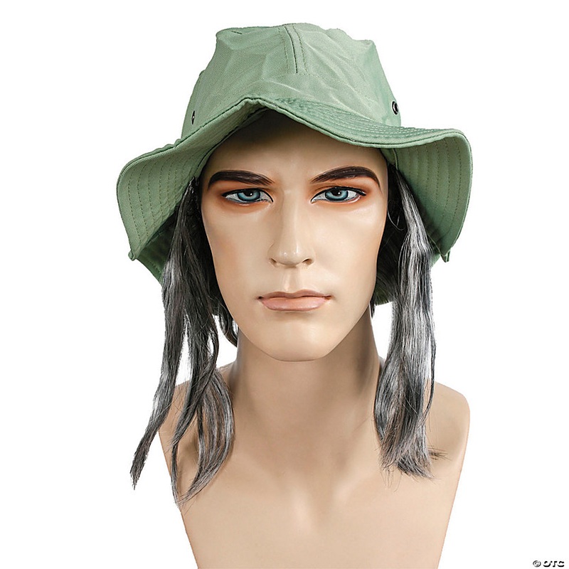 Men's Tramp Clown Hat With Hair