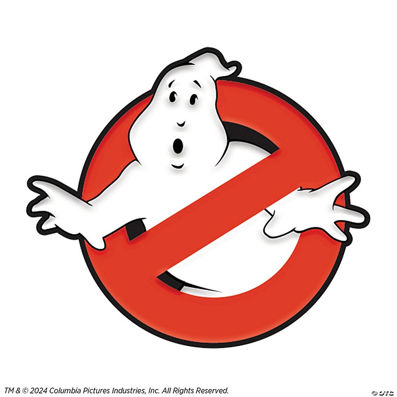 1 3/4 Ghostbusters No Ghost Symbol Glow-in-the-Dark Full-Color Enamel Pin