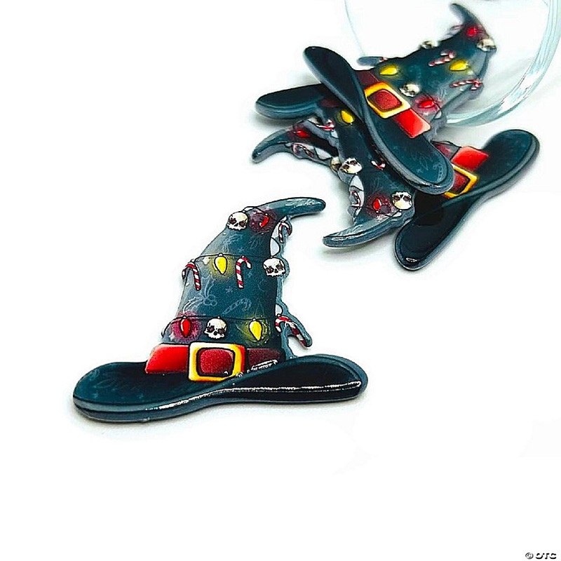 20 Pcs Christmas Witch Wizard Hat Charms