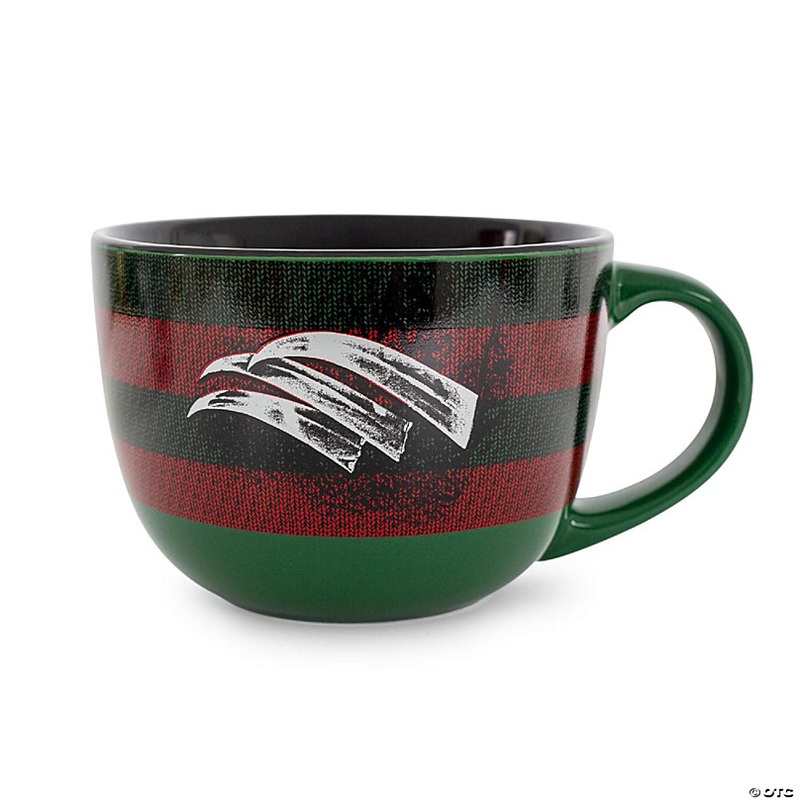 A Nightmare on Elm Street Sweater Claws Ceramic Soup Mug  Holds 24 Ounces