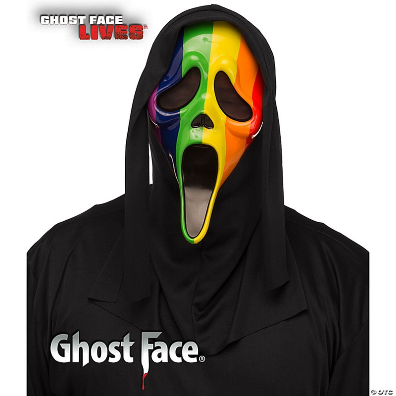 Adults Ghost Face Rainbow Pride Full Mask