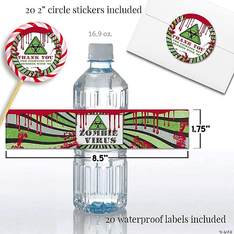 AmandaCreation Zombie Outbreak Party Bundle 381pc.