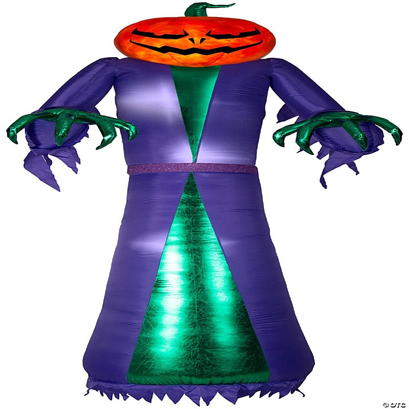 Gemmy Projection Airblown Fire & Ice Mixed Media Jack O Reaper Giant (RRPm)  12 ft Tall  Purple