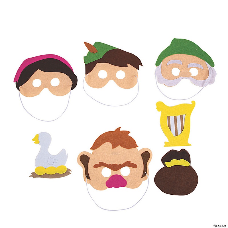 Jack & The Beanstalk Masks - 7 Pc.